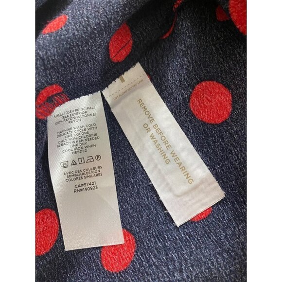 Loft Women's Dotted Tiered Midi Dress - Large - Picture 10 of 13